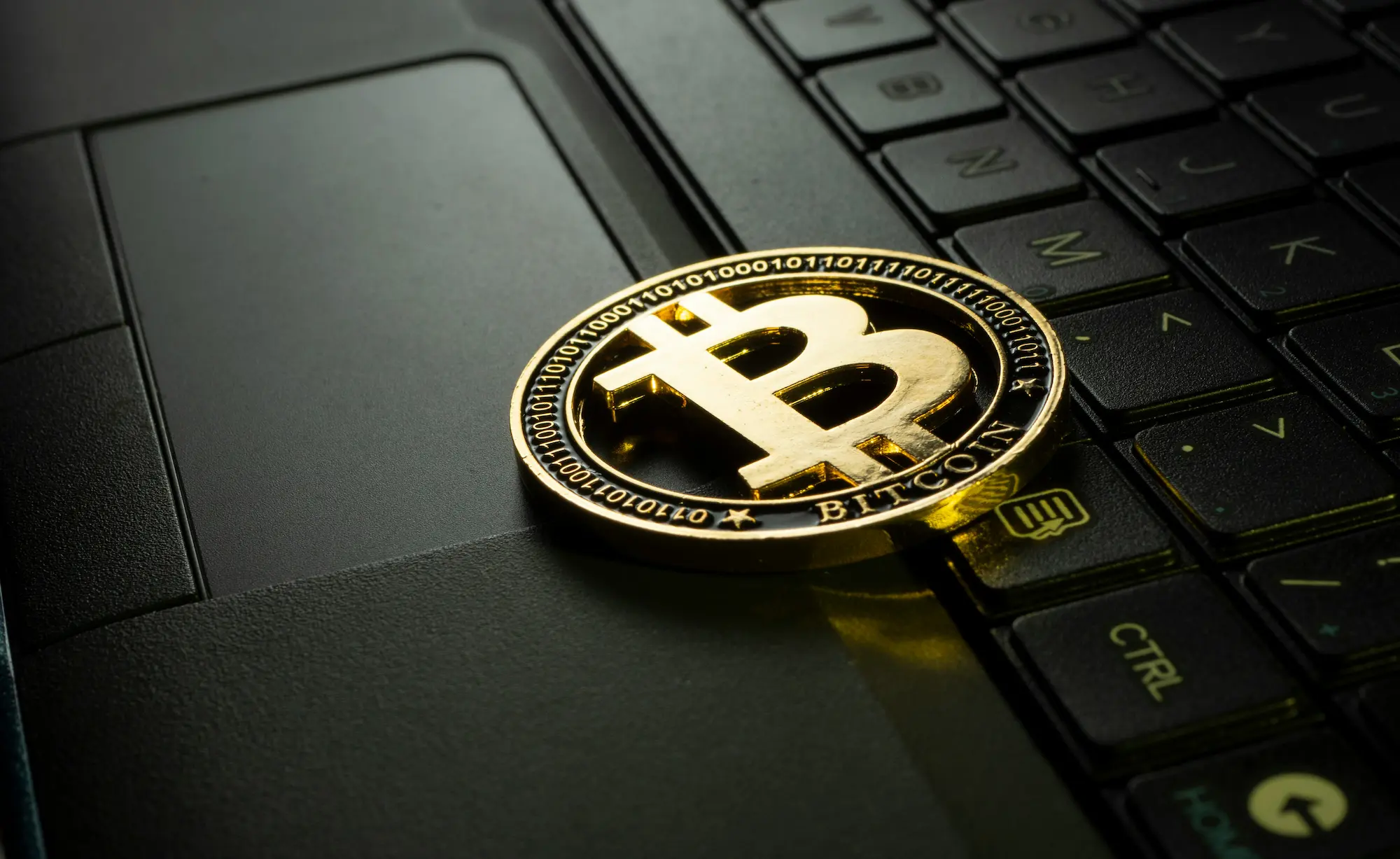 Bitcoin close up